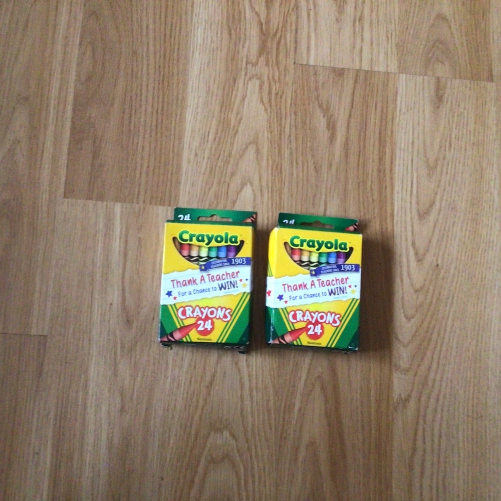 2 packs of 24 crayons